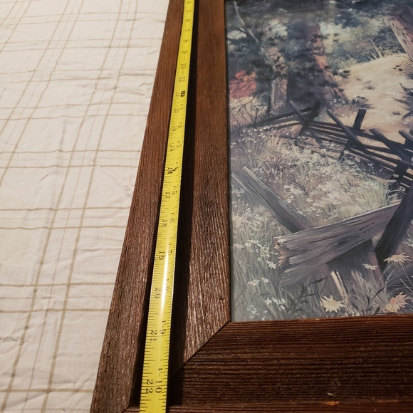 vintage framed woodland print - Picture 6 of 8